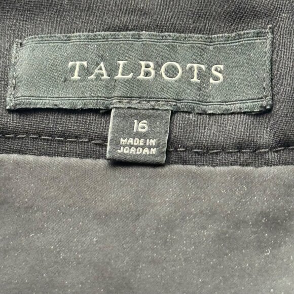 Black Talbots Womens Skirt Straight Size 16 Cotton Polyester Blend - Picture 4 of 11